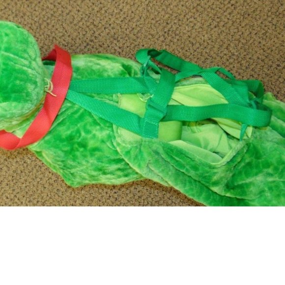 Toddler T-Rex Dinosaur Halloween Costume Rider Step In 3T/4T Green Stuffed Plush - Picture 3 of 4